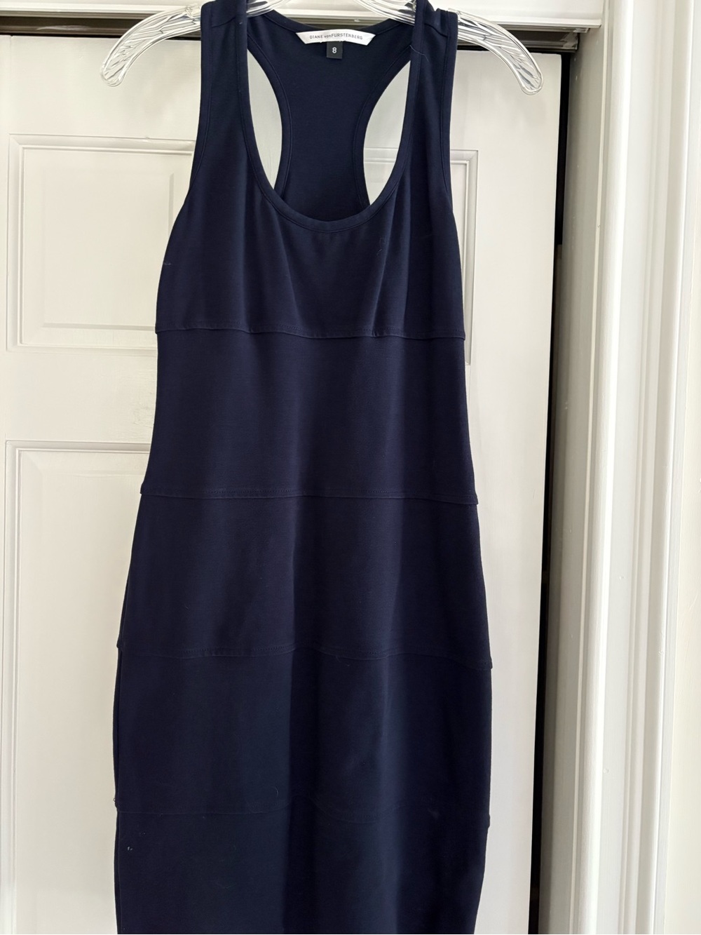 Diane von Furstenberg Navy Knit Dress